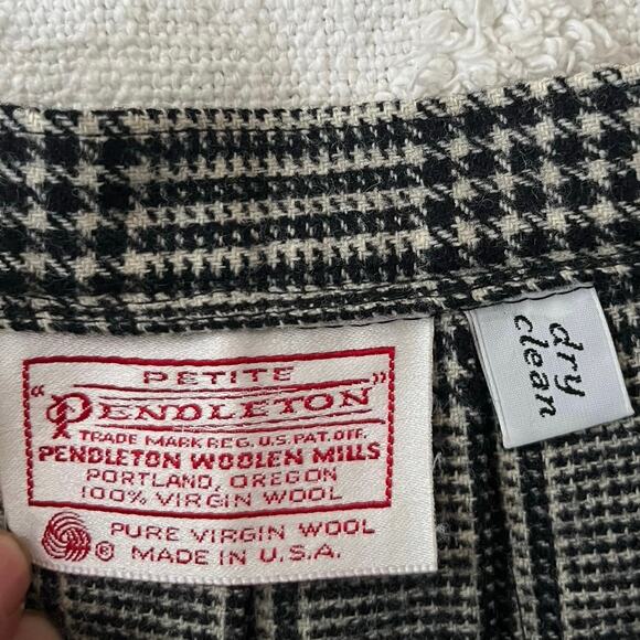 Vintage Pendleton Wool Midi Pleated Skirt Tartan Plaid Preppy Academia Size 12p - Picture 2 of 6